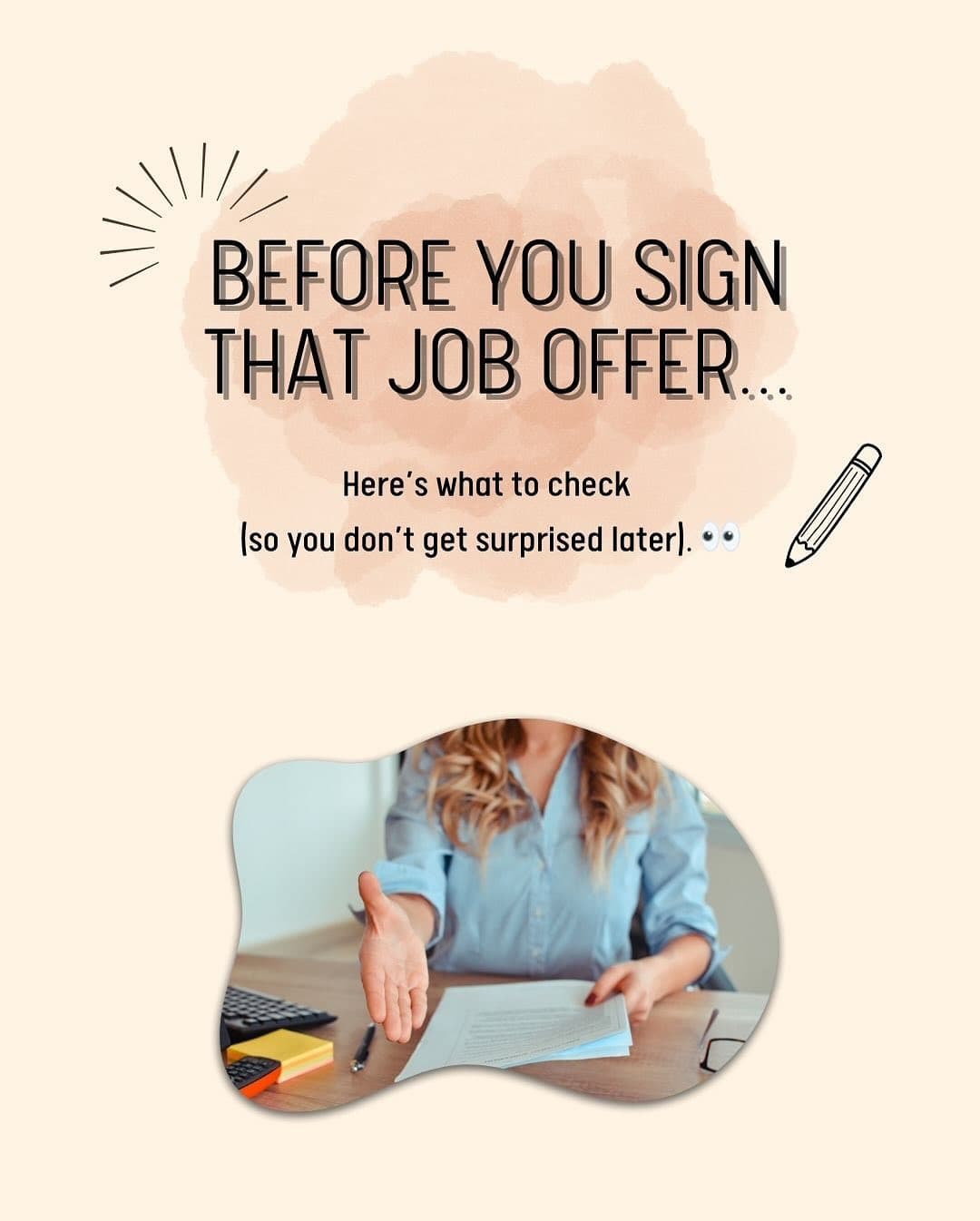 Happy Labour Day illustration with various work-related doodles and hands